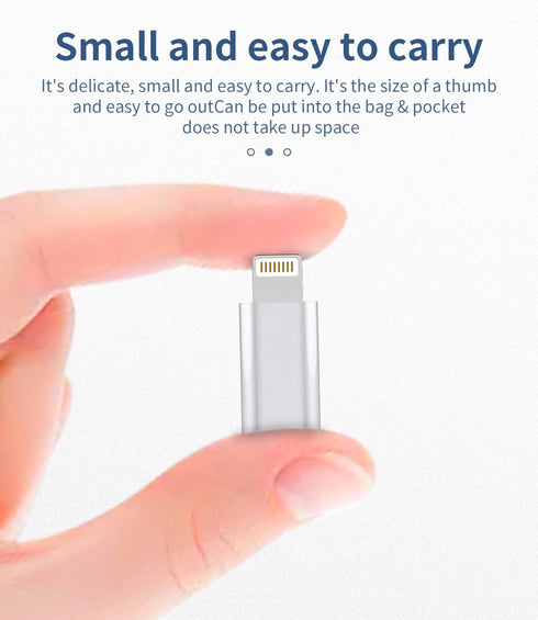 zoyuzan 3-Pack,Micro USB to Lightning Adapter,Lightning Male to Microusb Female Adapter for iPhone 5s 6 6s 7 8 Plus se2 x xr xs 12 11 Mini max pro...